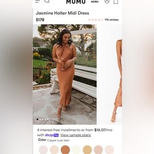 Show me your Mumu Jasmine halter midi